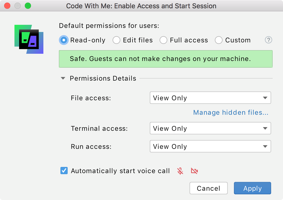 Read only permissions Read only permissions