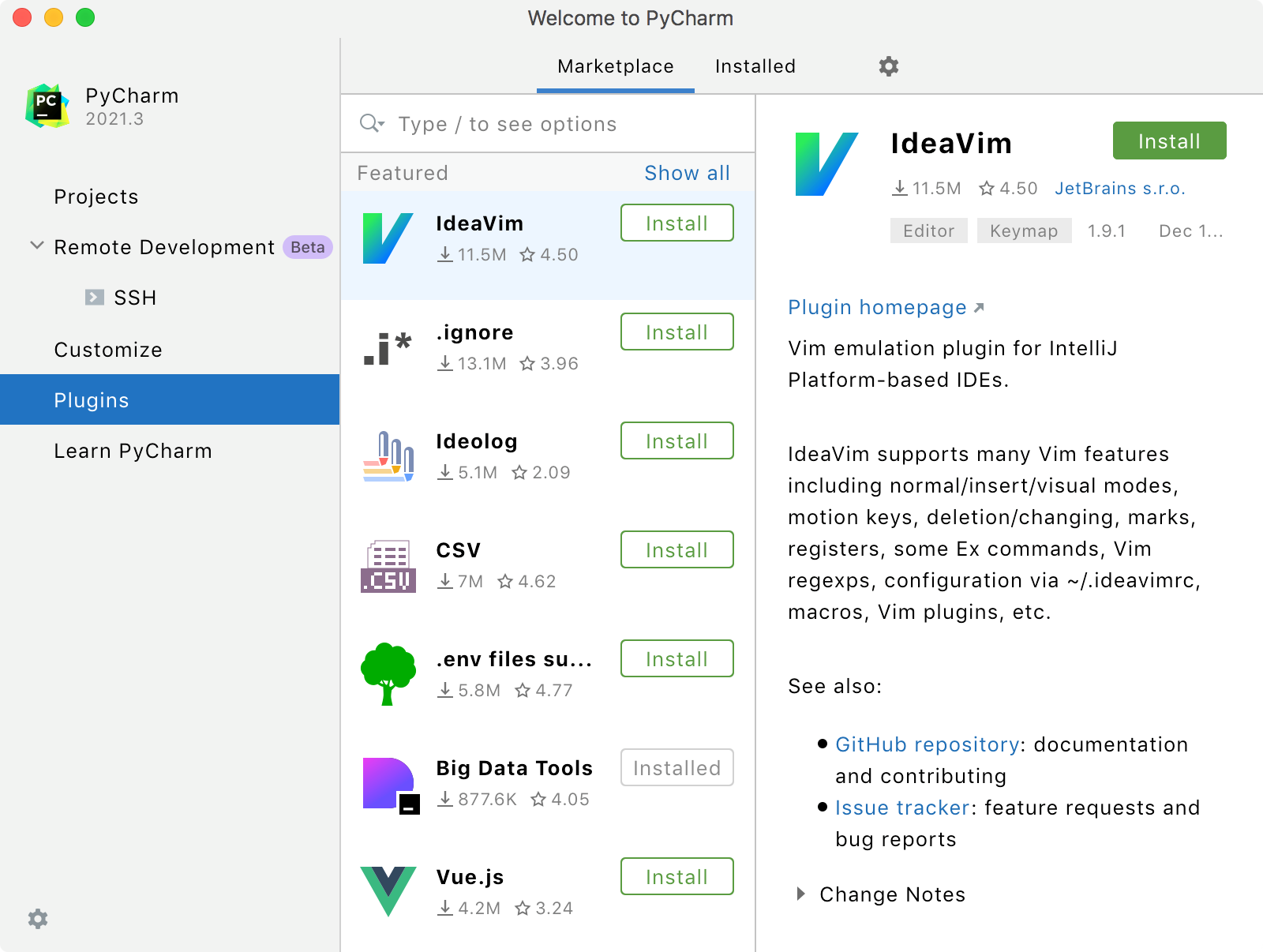Install additional plugins Install additional plugins