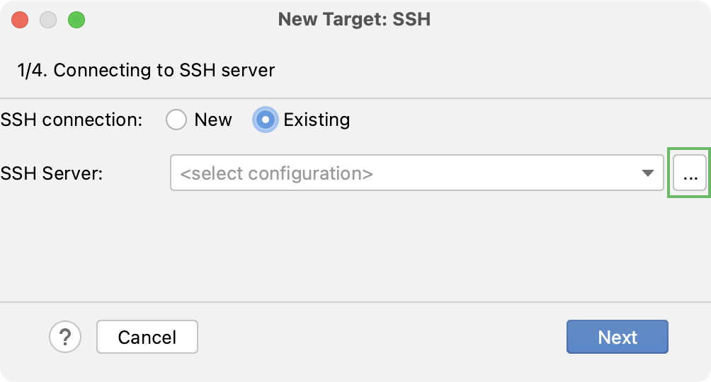 Add new SSH configuration Add new SSH configuration
