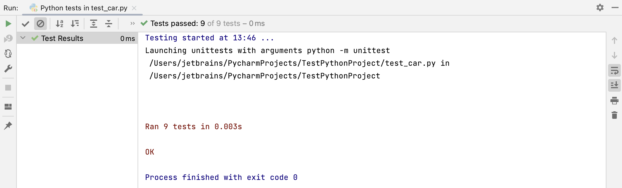 Passing tests Passing tests