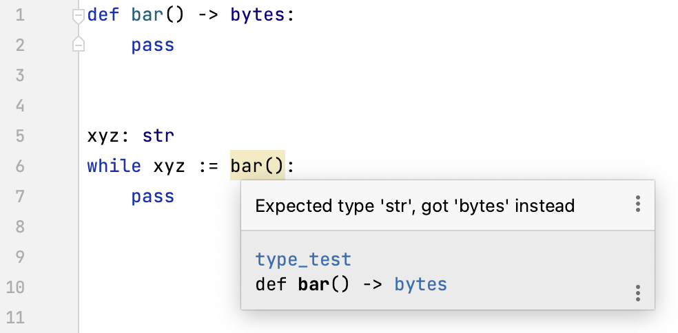 Unexpected type in an assignment expression Unexpected type in an assignment expression