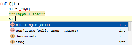 Type hinting for local vars Type hinting for local vars