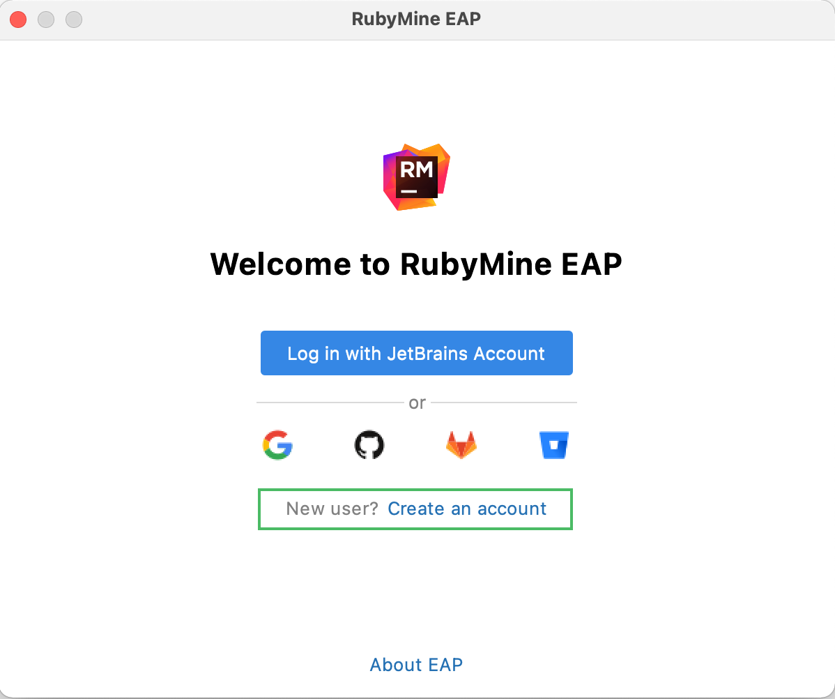 Login with a new account Login with a new account