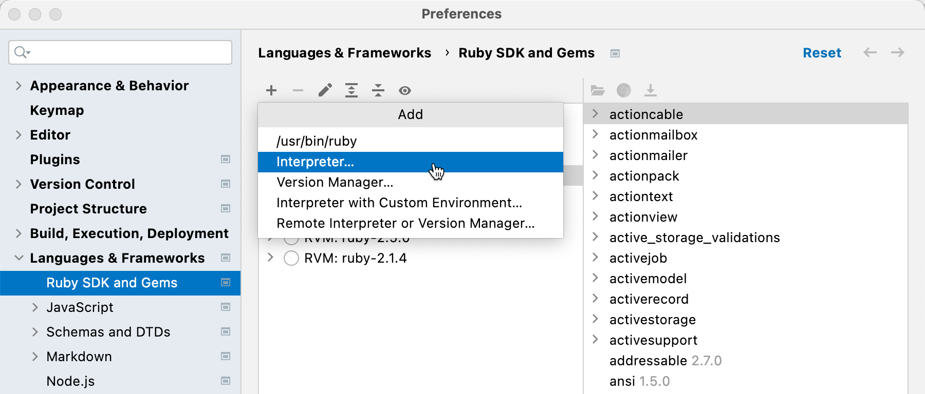 New local interpreter New local interpreter