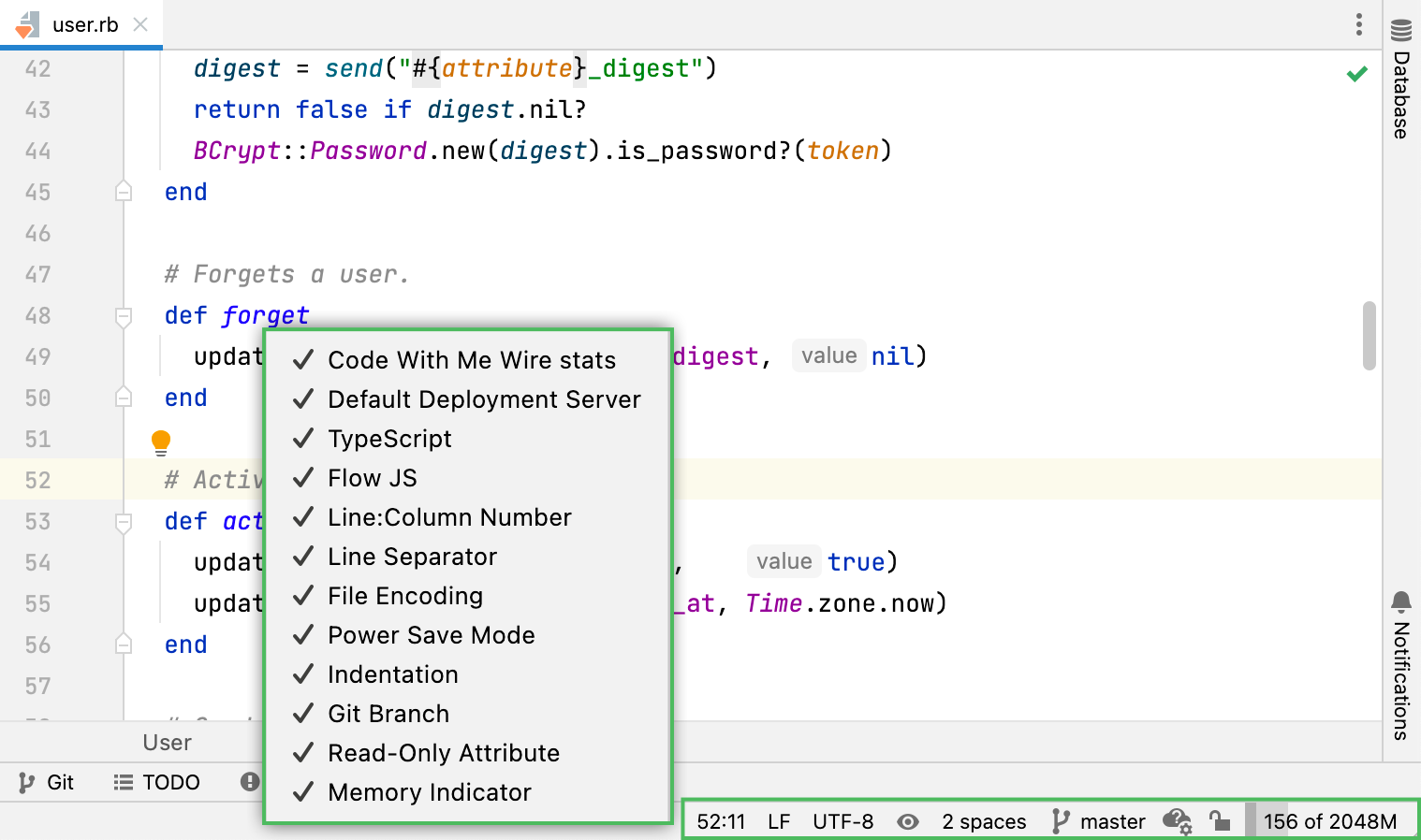 Customize the icons on the Status bar Customize the icons on the Status bar