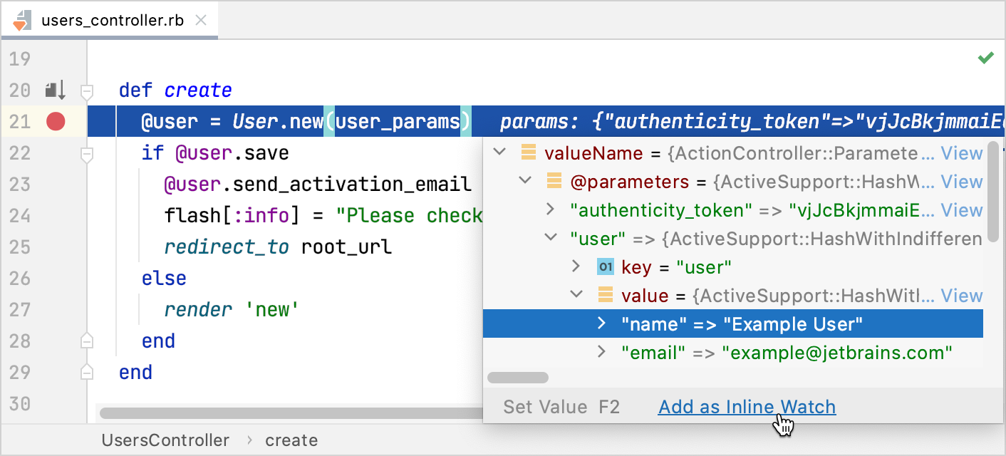 Adding an inline watch option Adding an inline watch option