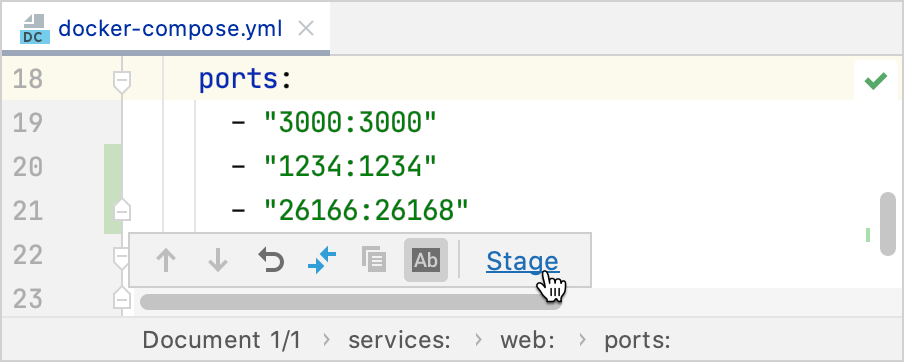 Stage change from the editor Stage change from the editor