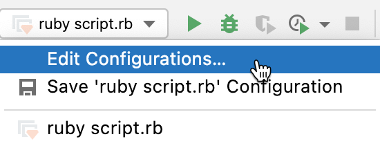 Edit Configurations Edit Configurations