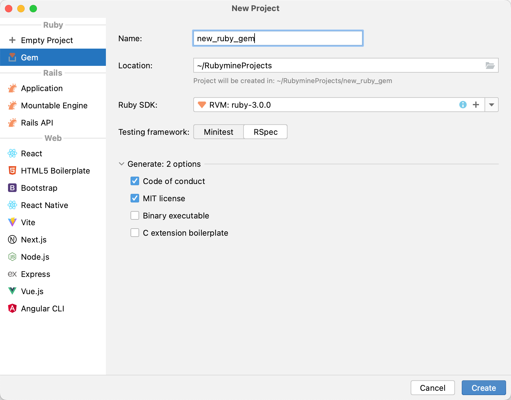 Creating a new Ruby gem Creating a new Ruby gem