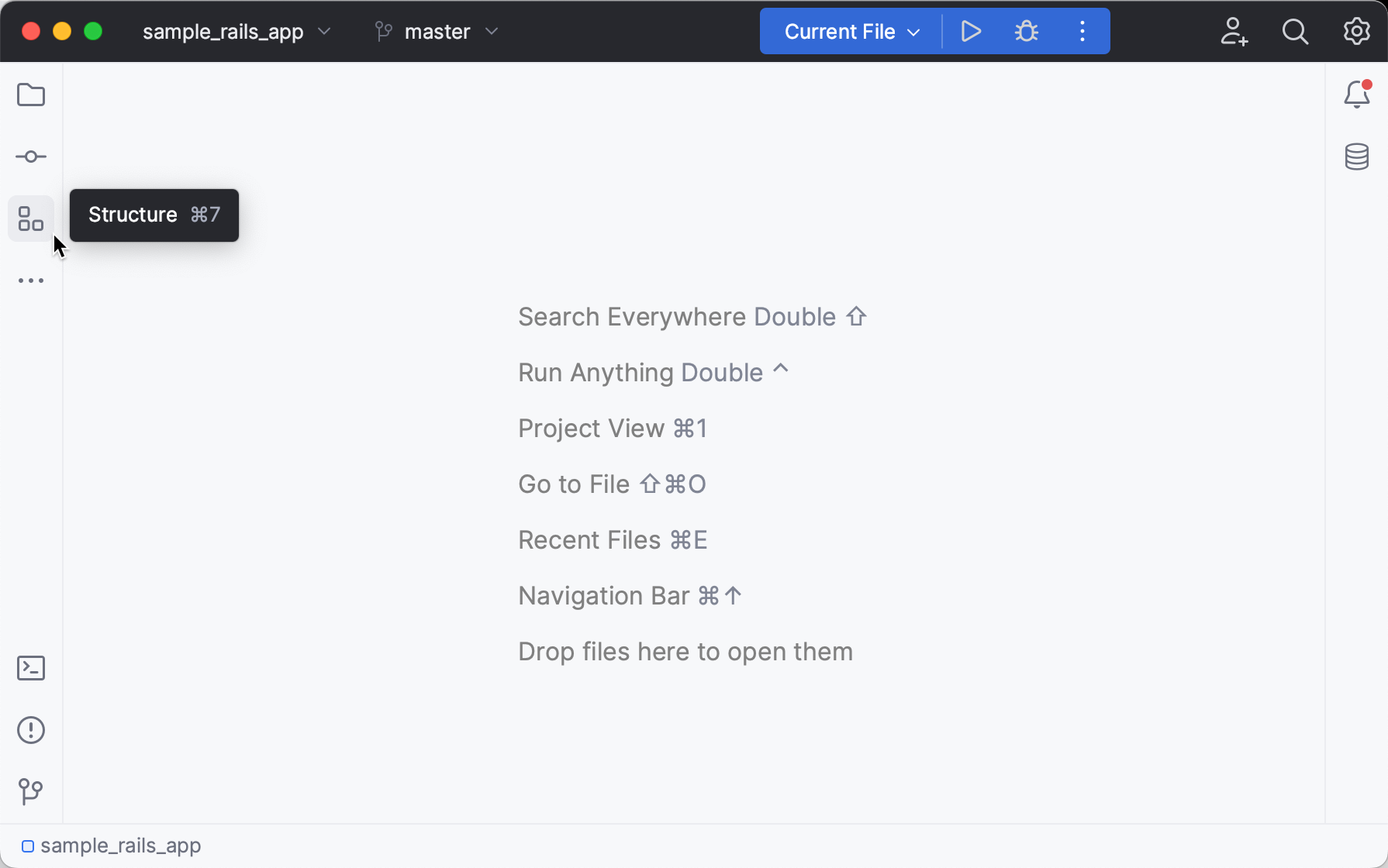 Tool window icon tooltips Tool window icon tooltips