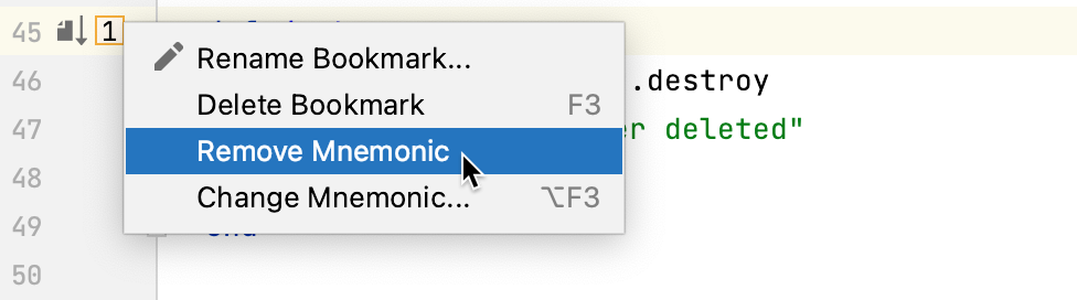 Anonymizing a mnemonic bookmark from the gutter Anonymizing a mnemonic bookmark from the gutter