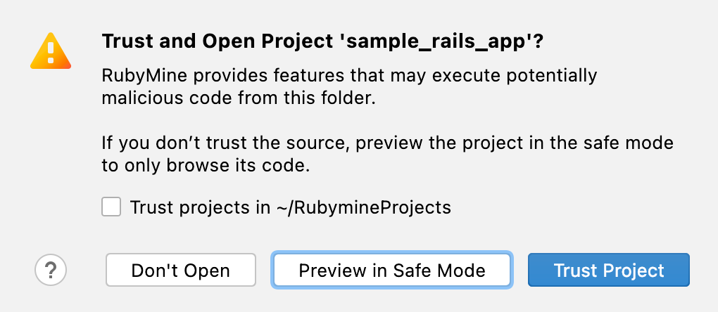 Untrusted Project Untrusted Project