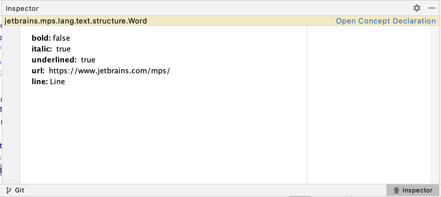 Word styling in Inspector Word styling in Inspector
