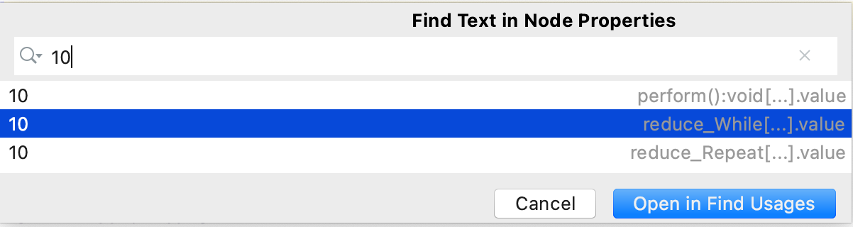 Find text in project dialog Find text in project dialog