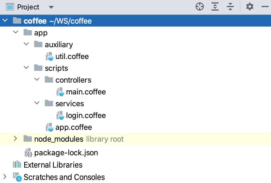 File Watchers example of folder structure