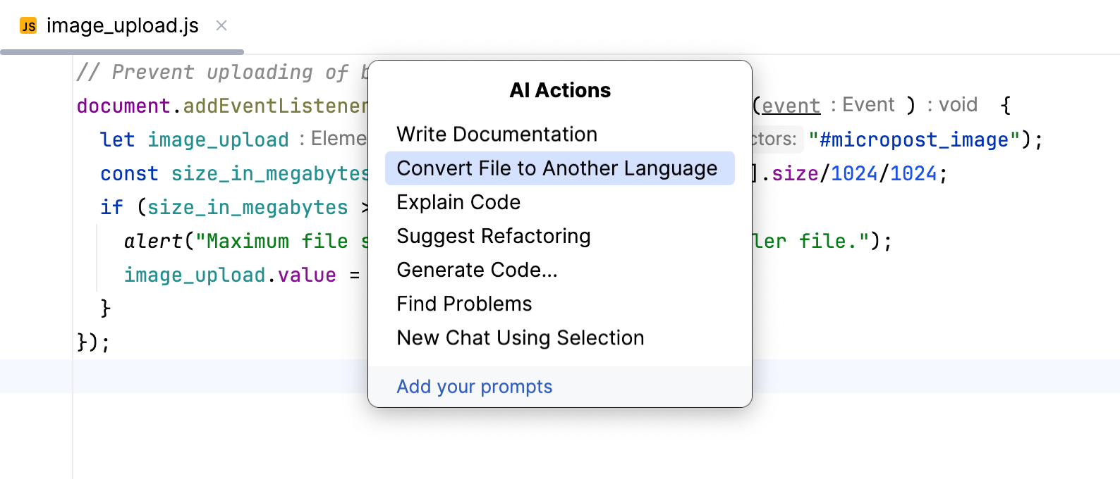 Convert a file to another language Convert a file to another language