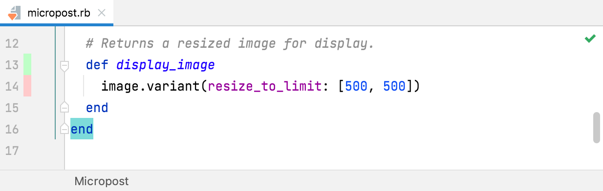Coverage results in the editor Coverage results in the editor