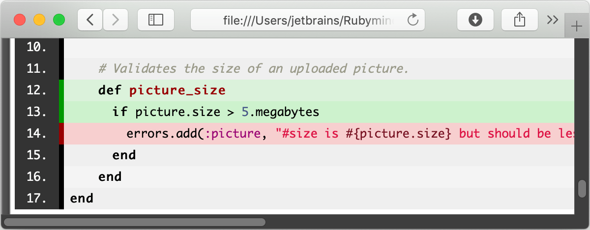 Coverage results in browser Coverage results in browser