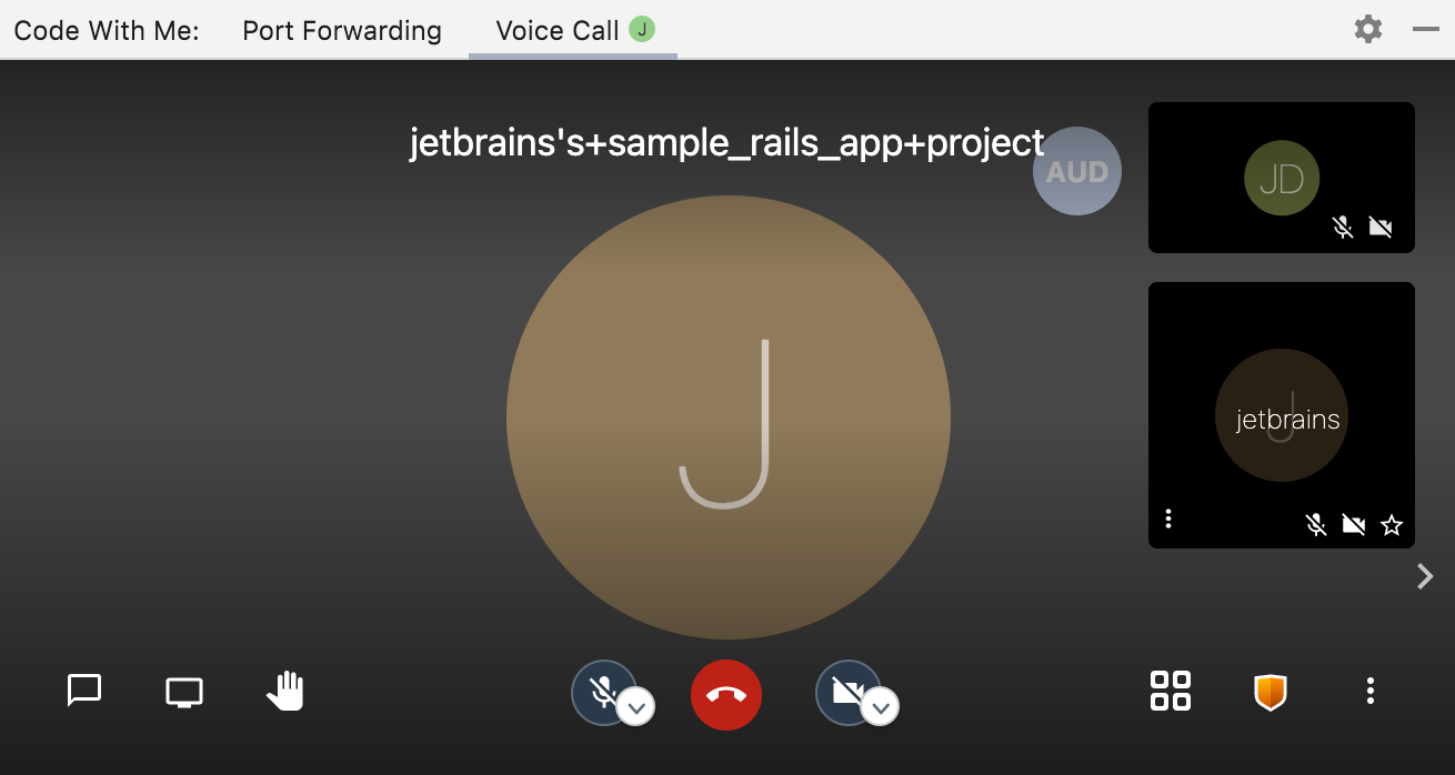 the Code With Me tool window the Code With Me tool window