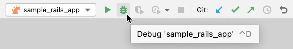 Debug selected configuration Debug selected configuration