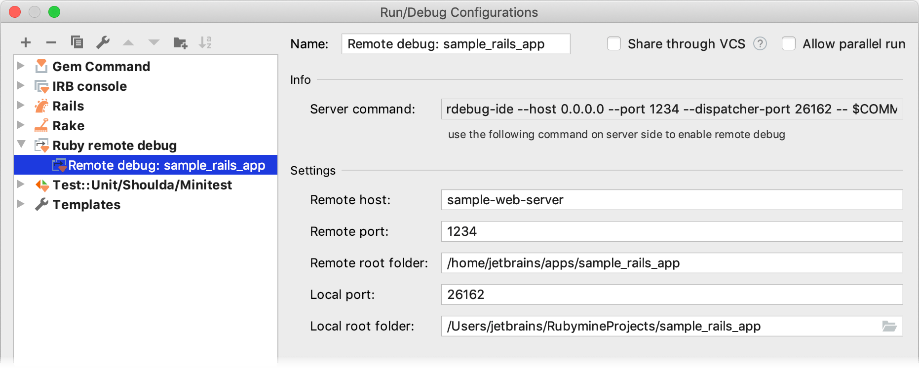 Ruby remote debug Ruby remote debug