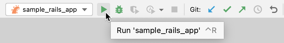 Run selected configuration Run selected configuration