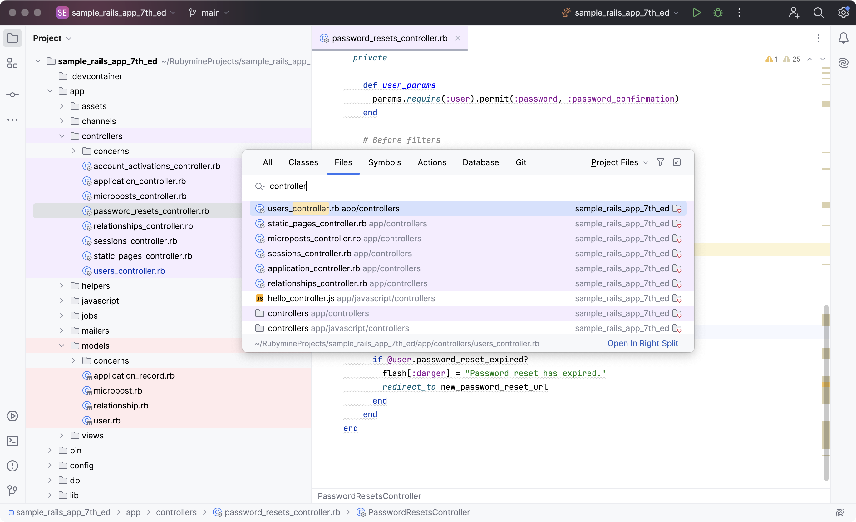 Scope highlighting in the editor tabs and search results Scope highlighting in the editor tabs and search results
