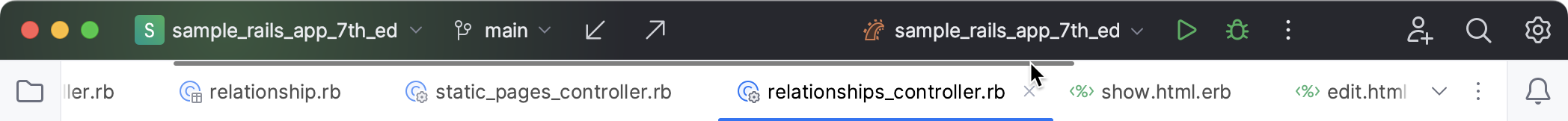 Scroll tabs Scroll tabs