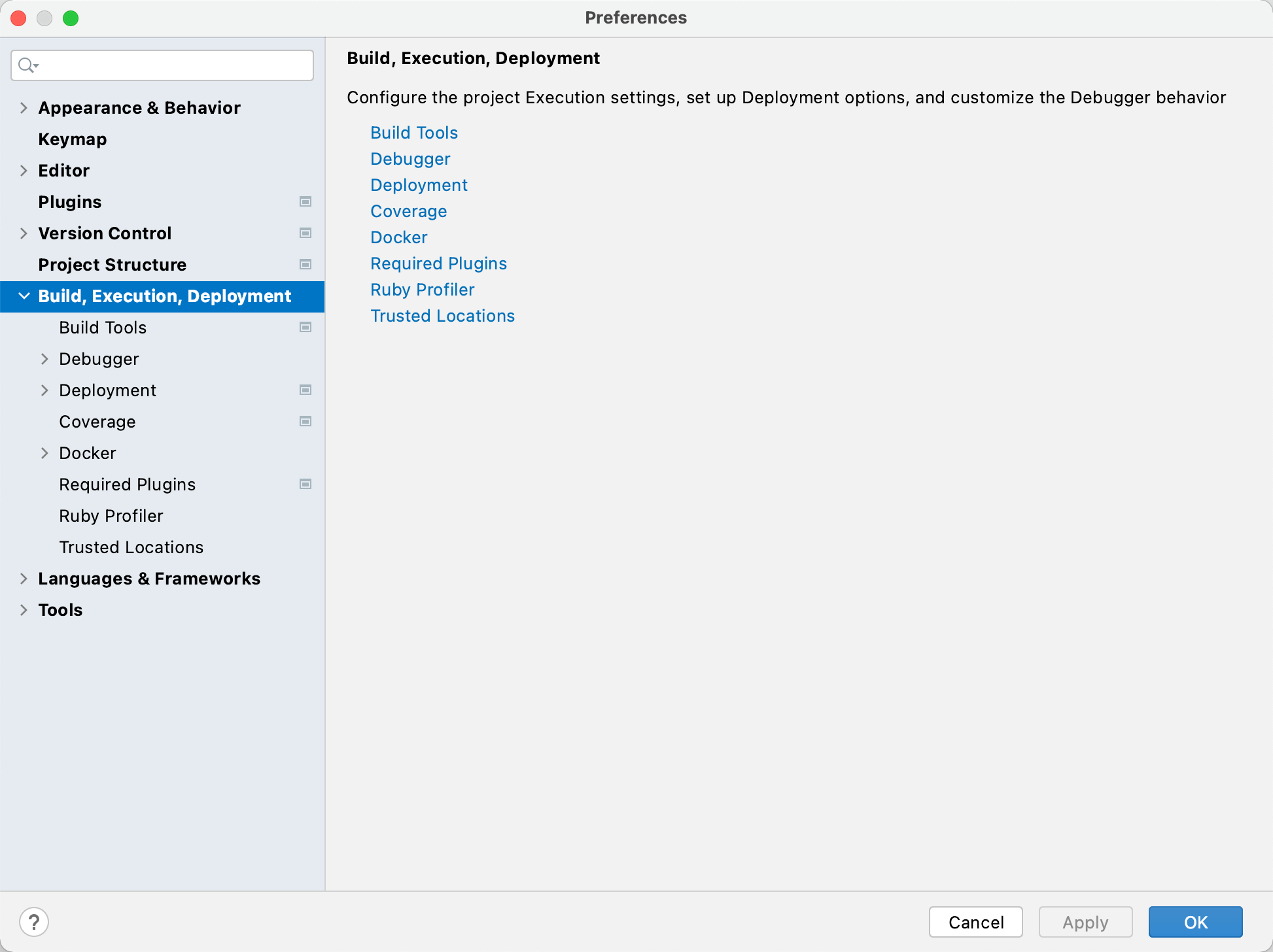 Build, Execution, Deployment Build, Execution, Deployment