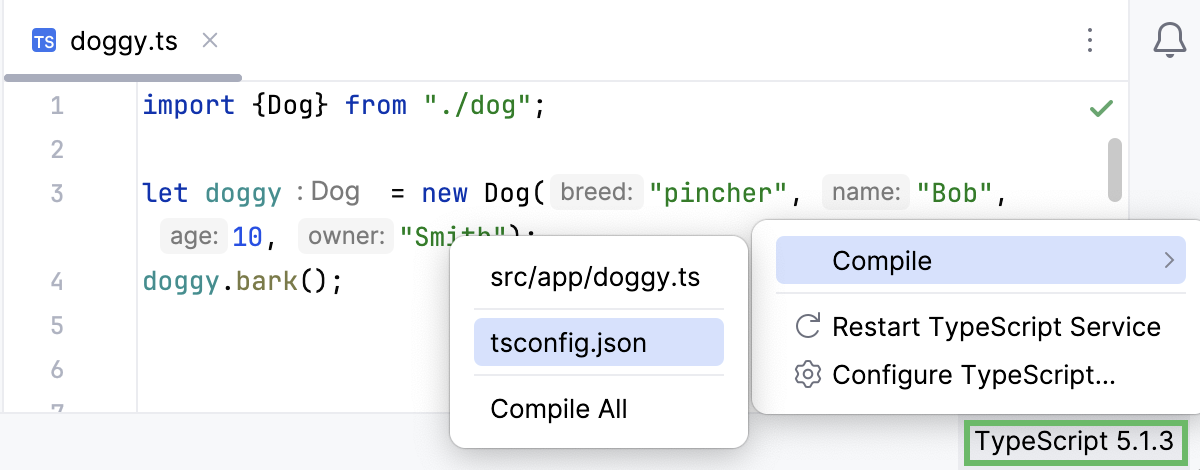 TypeScript widget: compile custom scope from tsconfig.json TypeScript widget: compile custom scope from tsconfig.json