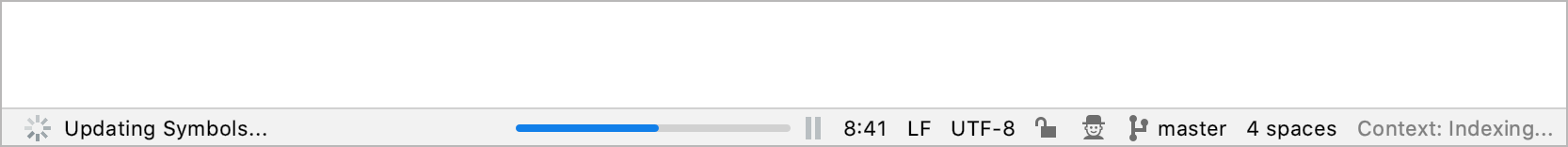 Indexing is in progress Indexing is in progress