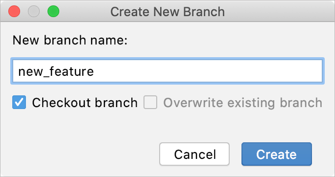 New Git branch New Git branch