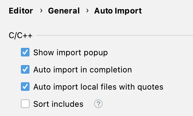 Auto-import settings Auto-import settings