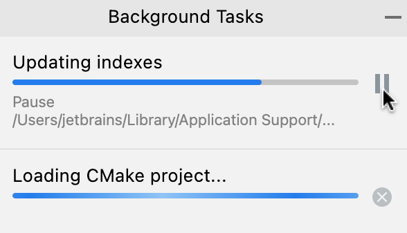 Pausing a background task Pausing a background task