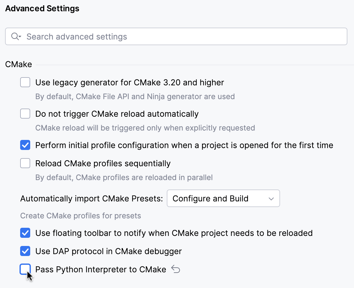 Disabling Python integration for all projects Disabling Python integration for all projects