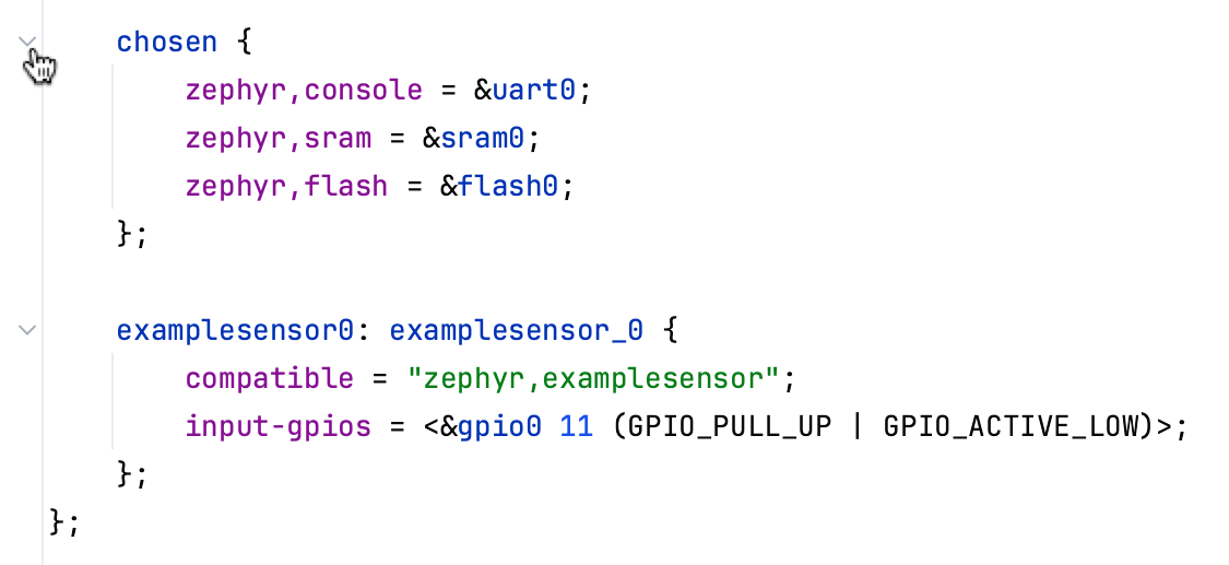 Code folding gutter icon Code folding gutter icon