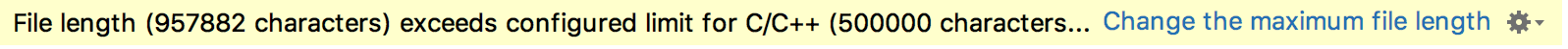 Maximum file length pop-up Maximum file length pop-up