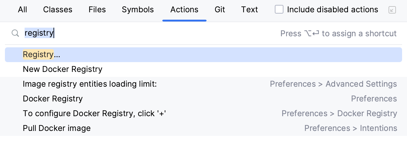 Searching for Registry in Find Action Searching for Registry in Find Action