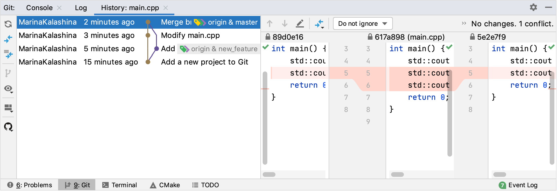 Git file history Git file history