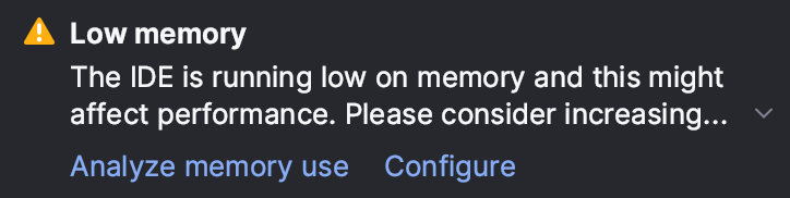 Low memory warning Low memory warning