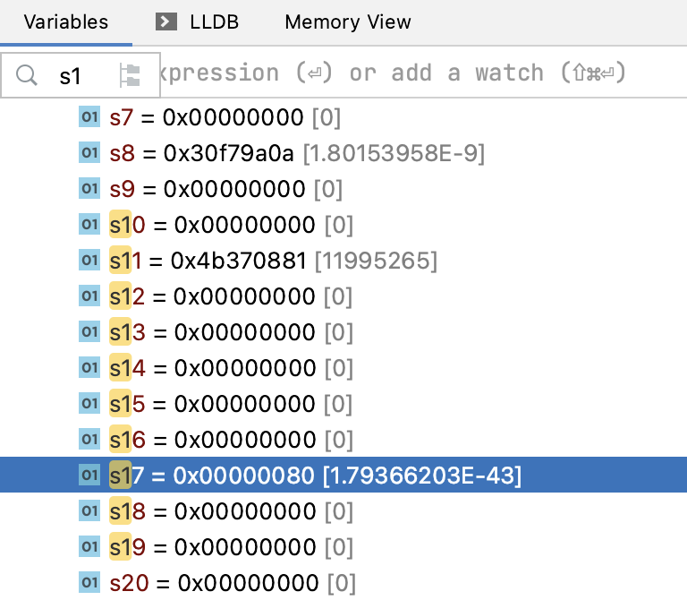 Search in registers Search in registers