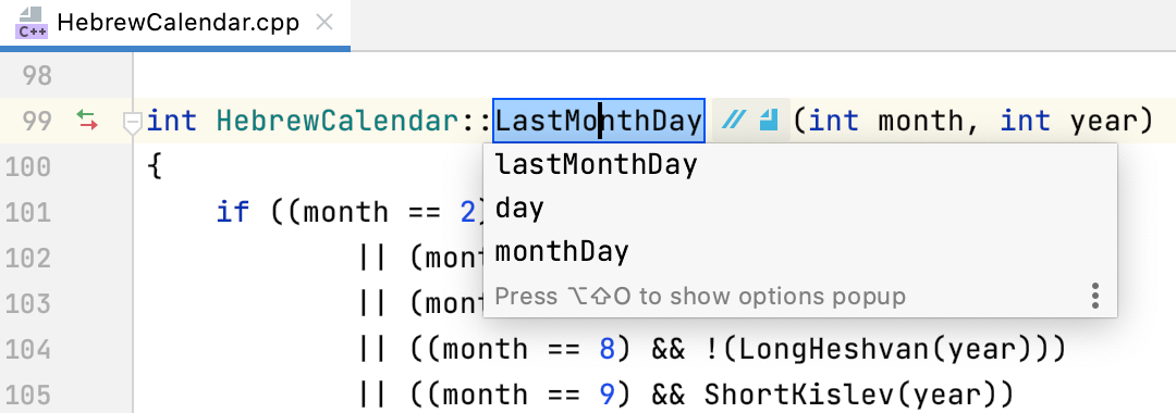 The in-place rename refactoring The in-place rename refactoring