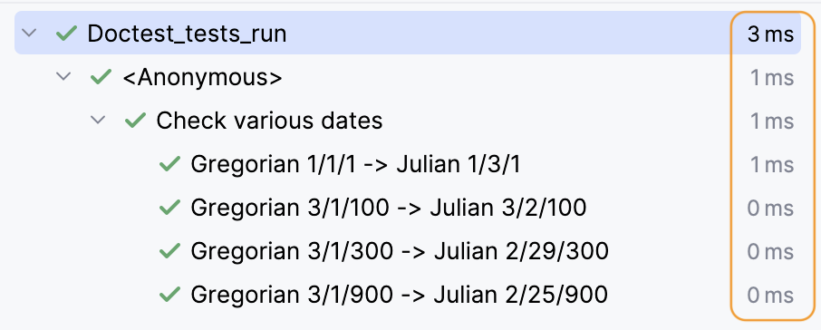 Unit test statistics Unit test statistics
