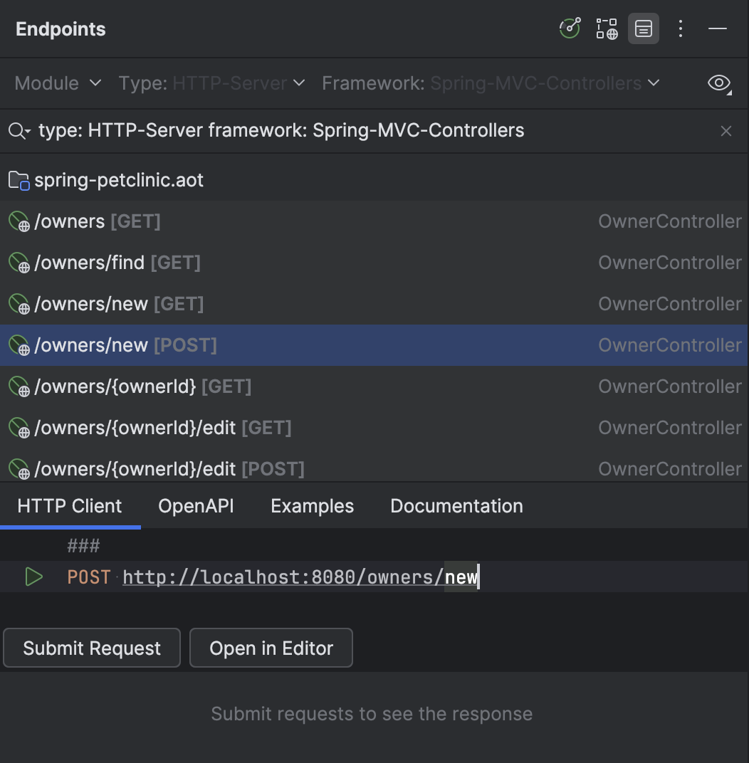 Endpoints tool window IntelliJ IDEA Documentation