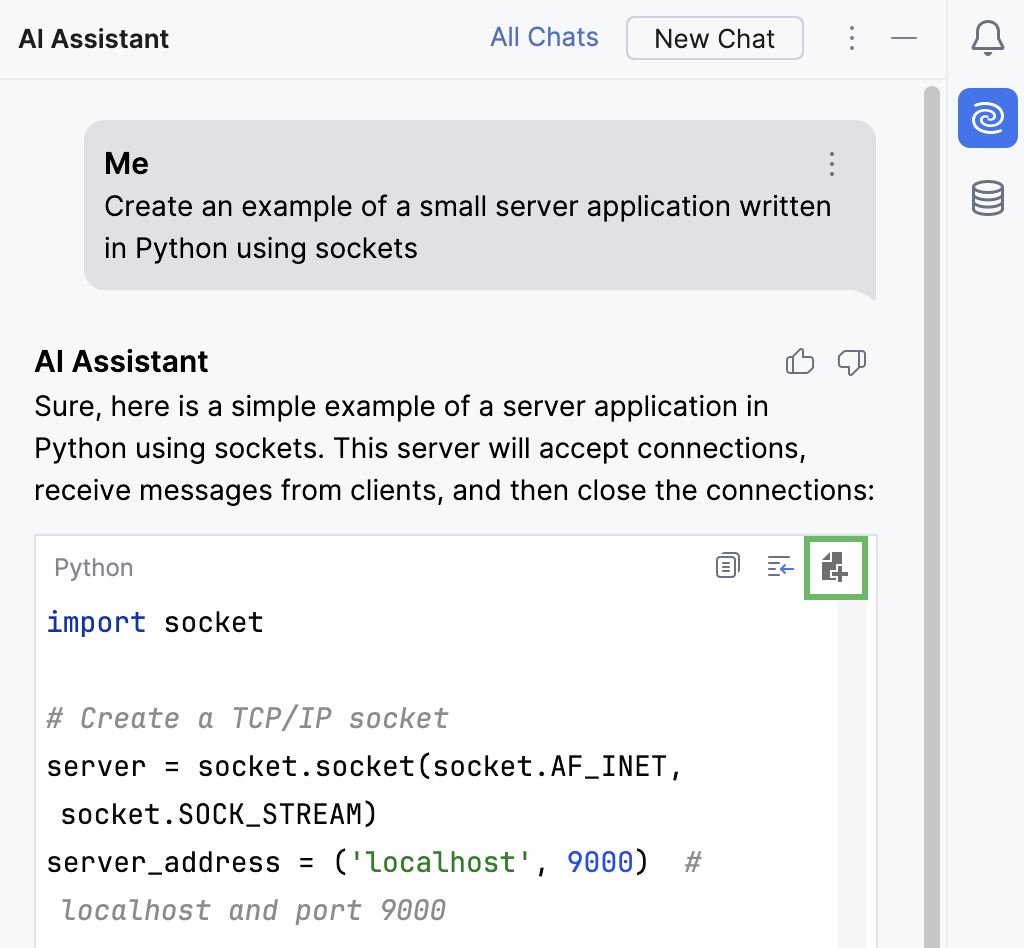 Create File from Snippet action Create File from Snippet action