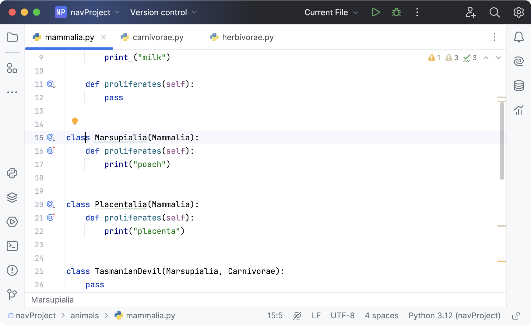 Selected line Selected line
