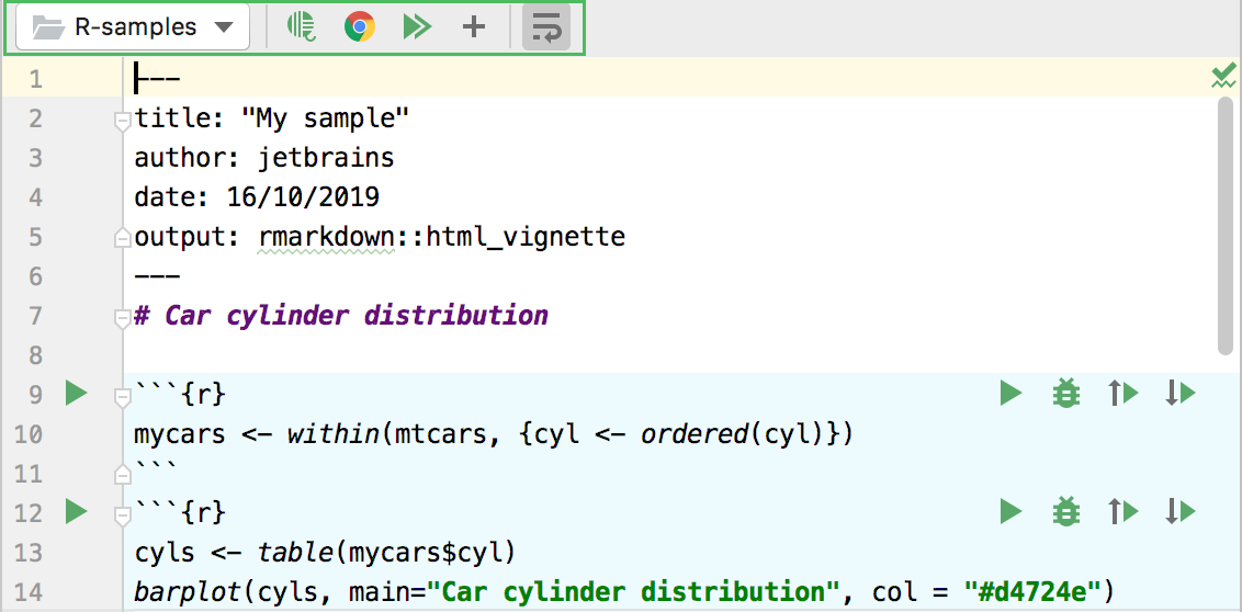 r markdown toolbar r markdown toolbar