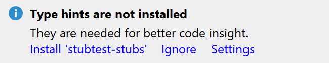 The stub package inspection The stub package inspection