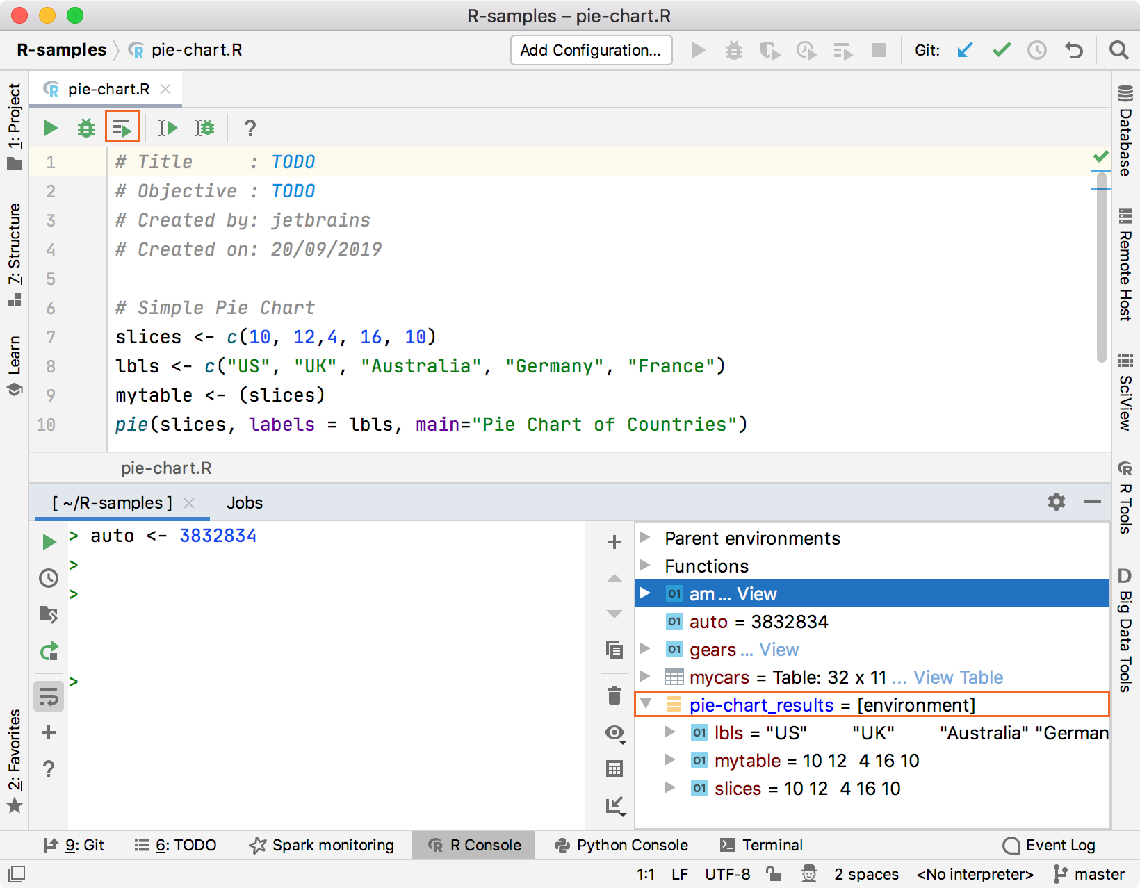 Results are copied into a separate variable Results are copied into a separate variable