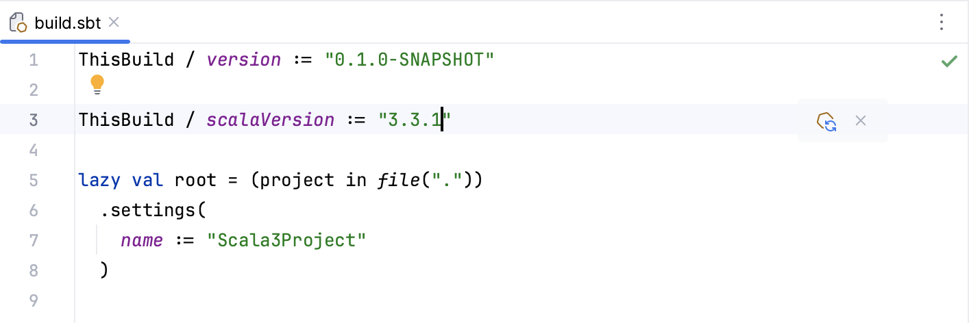 build.sbt file: Load sbt Changes